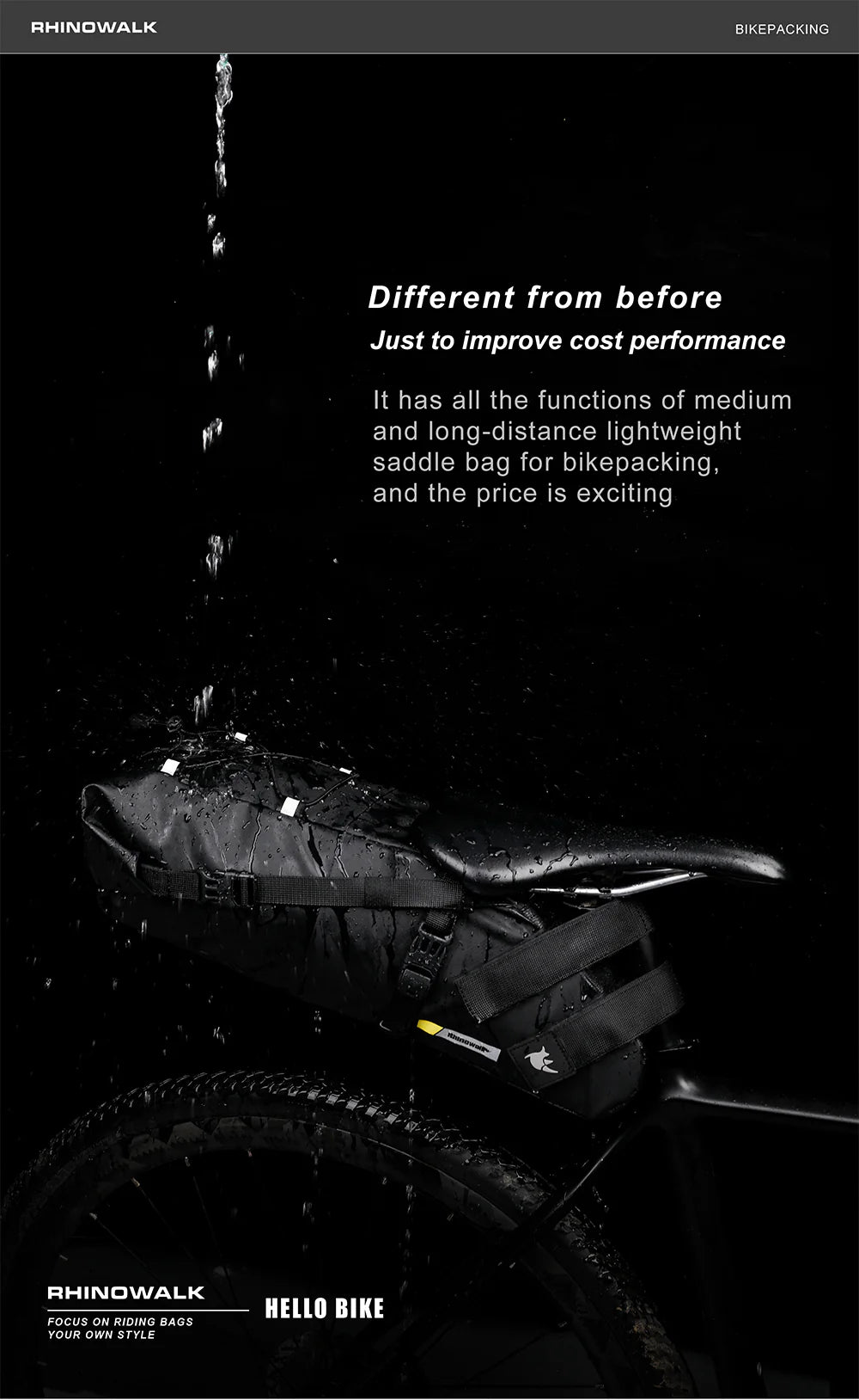 Saddle Bag with Waterproof Lining -RK5110/RK5113