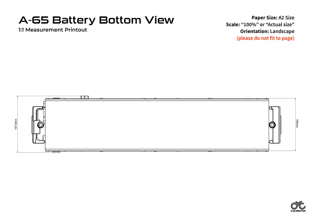 CYC A65 A-Series 65v 20AH Ebike Battery