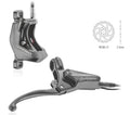 Tektro Auriga+HD-E740 Hydraulic Brake set w/ E-bike motor cut-off