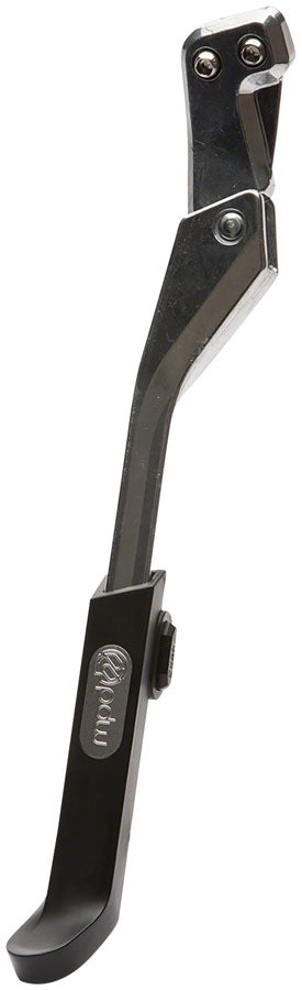 Power Stance Rear Mount Adjustable Kickstand: 18mm Spacing, Silver