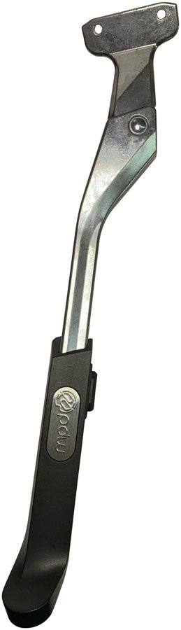 Power Stance Rear Mount Adjustable Kickstand: 18mm Spacing, Silver