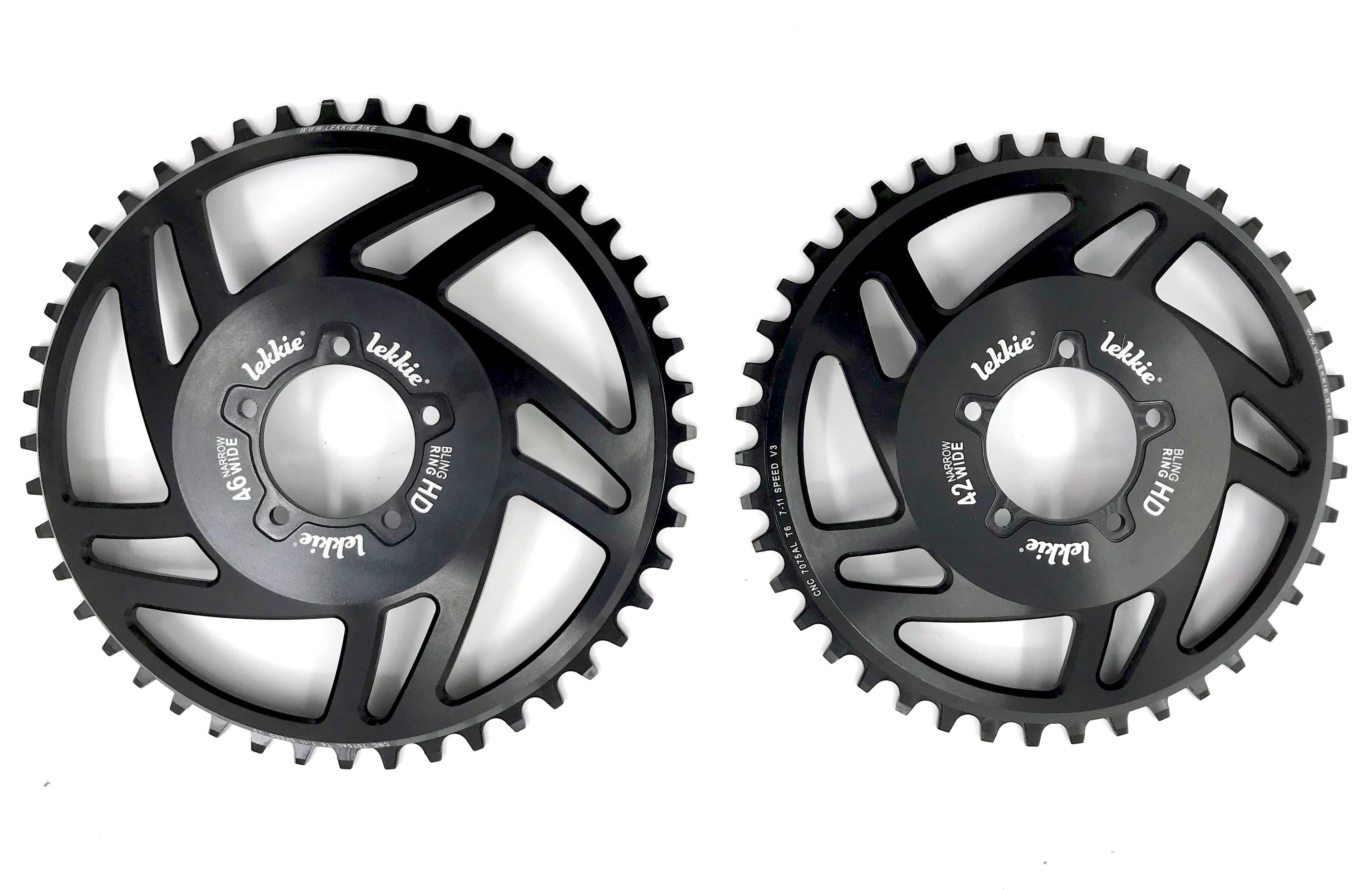 Lekkie 28T, 36T, 42T, 46T, 52T BlingRing Chainring for BBS02