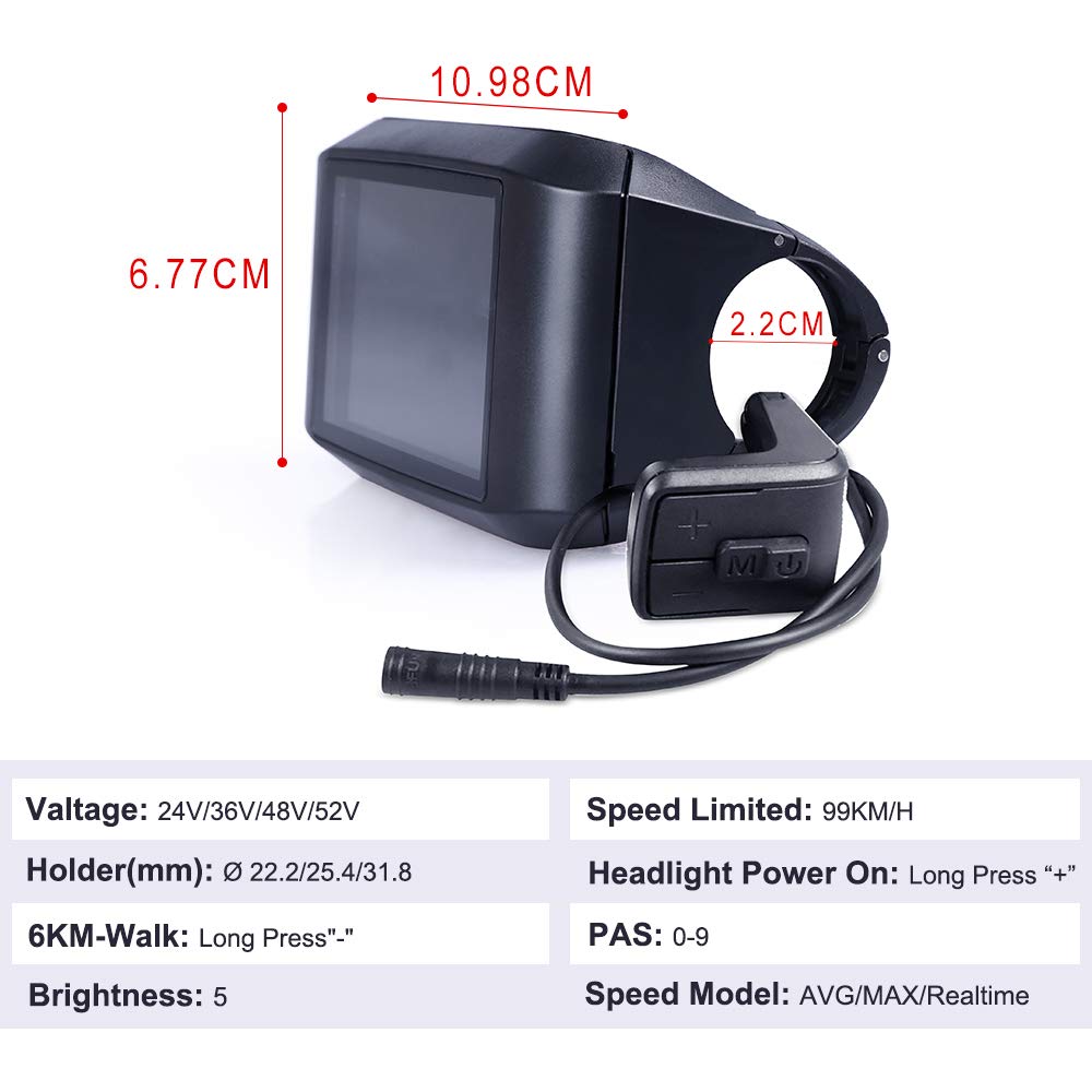 750C Color Display for Bafang Mid-drive Motors